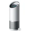 A white and gray air purifier with a digital display and a small sensor unit next to it, set against a white background. Produktbild-Vorschau