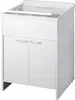 ADGO® Gewerbespüle Waschbecken Schrank-Set Spüle 60x50 cm Produktbild-Vorschau 1