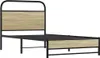 Bettgestell ohne Matratze 100x200 cm Sonoma-Eiche Produktbild-Vorschau 3