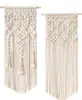 2 Pcs Makramee Wandbehang Boho Deko Chic Gewebte Produktbild-Vorschau 1
