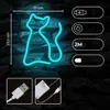 Forever Light Neon-LED Katze | Türkis Produktbild-Vorschau 2