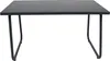 A dark gray rectangular table with four dark gray legs, presented against a white background. Produktbild-Vorschau