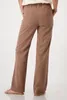 Wide Leg Schlupfhose aus leichtem Stoff mit elastischem Produktbild-Vorschau 3