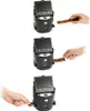 Three images showing a Kodak SCANZA film scanner being used to insert film strips. Produktbild-Vorschau