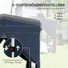 Outsunny Pavillon 2,5x2,5m wasserabweisend Stabil Produktbild-Vorschau 5