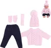 Vestiti per bambole maglione pantaloni cappelli sciarpa Anteprima dell’immagine prodotto 5