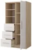 Scaffale con cassetti OLEG - rovere sonoma / bianco Anteprima dell’immagine prodotto 3