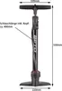 fahrradpumpe mit Manometer Stahl 11 bar schwarz Náhled obrázku produktu 3