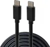 A close-up shot of two black USB-C cables, coiled at the bottom. Produktbild-Vorschau