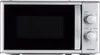 A front view of a silver Respekta microwave oven. Produktbild-Vorschau