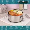 Belle Vous 3er Pack Brotdose Edelstahl - Lunchbox Set mit Produktbild-Vorschau 4