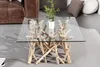 Tavolino di design in teak DRIFTWOOD 80cm con piano in Anteprima dell’immagine prodotto 3