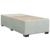 vidaXL Boxspringbett mit Matratze Hellgrau 100x200 cm Samt Produktbild-Vorschau 5