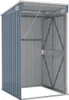 vidaXL Anbauschuppen Grau 118x100x178 cm Verzinkter Stahl Produktbild-Vorschau 6