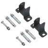 A set of mounting brackets and bolts on a white background. Produktbild-Vorschau