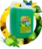 A large green bottle of dish soap is surrounded by lemons and limes, with water splashes. Náhled obrázku produktu