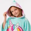Strandtuch-Poncho für Kinder mit Kapuze - Einhorn, 120 cm Produktbild-Vorschau 3