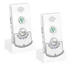 Two white wireless intercom devices are shown in their charging docks against a white background. Produktbild-Vorschau