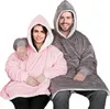 anagre-softan  Warmer Hoodie Oversize-Decke Fronttasche Produktbild-Vorschau 5