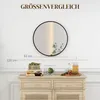 HOMCOM Wandspiegel, 60 x 60 cm Badspiegel mit Alurahmen für Produktbild-Vorschau 7