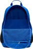 The inside of a blue backpack is shown. Voir les images du produit