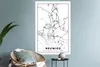 MuchoWow® Wandtattoo Wandsticker Wandaufkleber Stadtplan - Produktbild-Vorschau 6