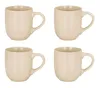 4er Set Steingut Tassen 300ml Beige Creme Kaffeetasse Produktbild-Vorschau 1
