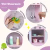 COSTWAY Kinderküche Holz, Spielküche Eck mit Licht und Produktbild-Vorschau 4