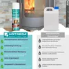 A product image showcasing a cleaner for stove glass, with comparative information against traditional cleaners. Produktbild-Vorschau
