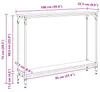 vidaXL Table console avec étagère noir aspect chêne 100 x Voir les images du produit 7