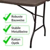 Floordirekt Klapptisch Miyako, Gartentisch klappbar 183x75 Produktbild-Vorschau 6