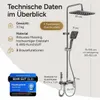 AQUANOBLE Duschsystem aus Messing mit Thermostat, 4 Produktbild-Vorschau 9