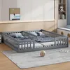 Zwillingskinderbett mit Sicherheitsgitter, Kiefernholz, Produktbild-Vorschau 3