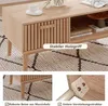 ProximaX Rattan Couchtisch mit Stauraum & Schublade | 100 Produktbild-Vorschau 8