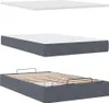 vidaXL Ottoman-lit avec matelas & LED gris foncé 120x200 cm Voir les images du produit 7