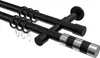 Interdeco Gardinenstange / Vorhangstange Schwarz, Typ Produktbild-Vorschau 1