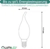 LUMILED  6er Set LED Kerzenlampe BA35 E14 Windstoß Produktbild-Vorschau 7