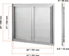 SucceBuy Porta di accesso al barbecue, 787 x 609 mm, doppia Anteprima dell’immagine prodotto 8