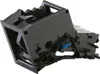 A black plastic coffee machine brewing unit, viewed from a diagonal angle. Produktbild-Vorschau