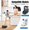 A kitchen scene with a mother and child, and images of robot vacuum cleaners. Podgląd zdjęcia produktu