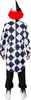 O7861-52-54 schwarz-weiß Herren Pierrot Frack Clown Kostüm Produktbild-Vorschau 3