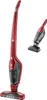 A red cordless vacuum cleaner and a handheld attachment are shown against a white background. Produktbild-Vorschau