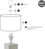 Home Sweet Home Tischlampe Sockel Säule 11/11/32cm - Beton Produktbild-Vorschau 6