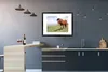 MuchoWow® Gerahmtes Poster Pferd - Licht - Schatten 80x60 Produktbild-Vorschau 5