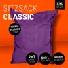 Lumaland XXL Microvelours Sitzsack - 380L - 140 x 180 cm - Produktbild-Vorschau 2
