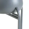 A close-up view of the base of a gray planter stand with a round planter on top. Produktbild-Vorschau