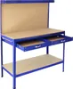 Werkbank mit Stecktafel und Schublade Blau Produktbild-Vorschau 4