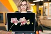 MuchoWow® Laptop Aufkleber Sticker Cover Orchidee - Blumen Produktbild-Vorschau 5