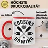 Cousins Rowing Tasse Geschenk Rudern Paddelboot Produktbild-Vorschau 3
