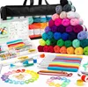 Sada háčkovacích přízí, 113dílná sada háčkovacích přízí s Náhled obrázku produktu 1